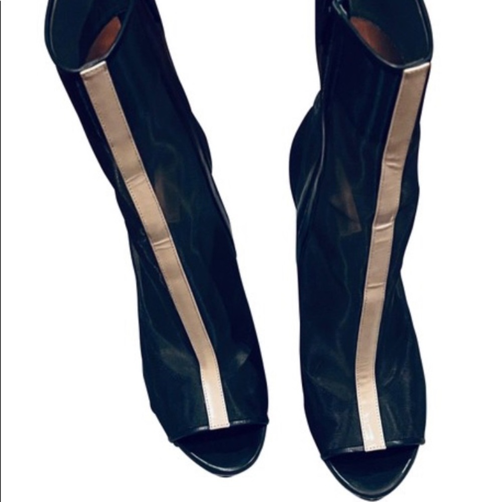 Reed Krakoff Mesh Peeptoe booties